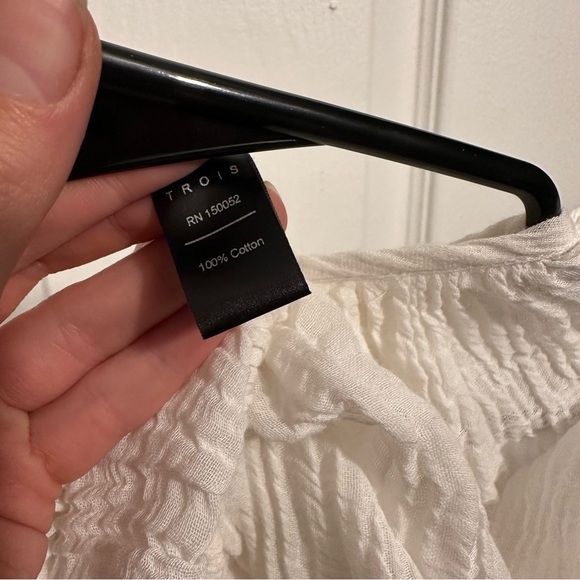 TROIS Kristen Top White Small - Picture 4 of 6